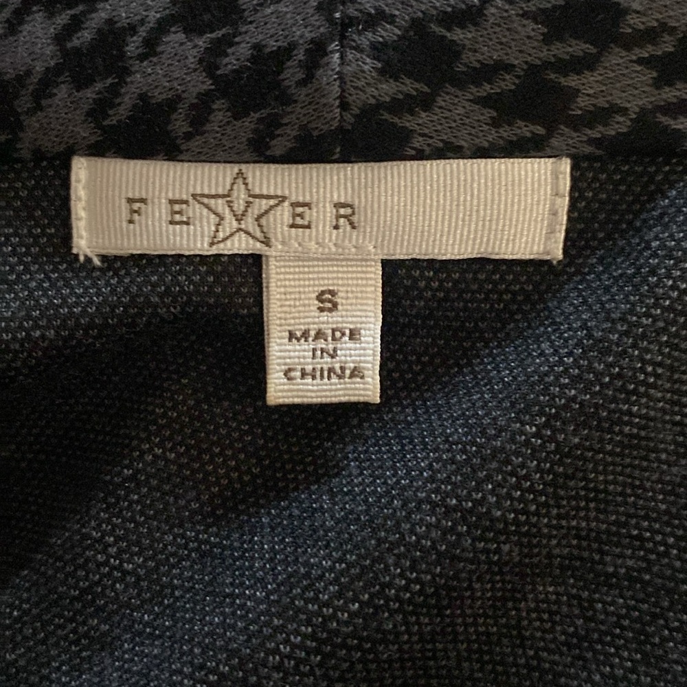 Fever Houndstooth Long Dressy Blazer - Picture 4 of 5